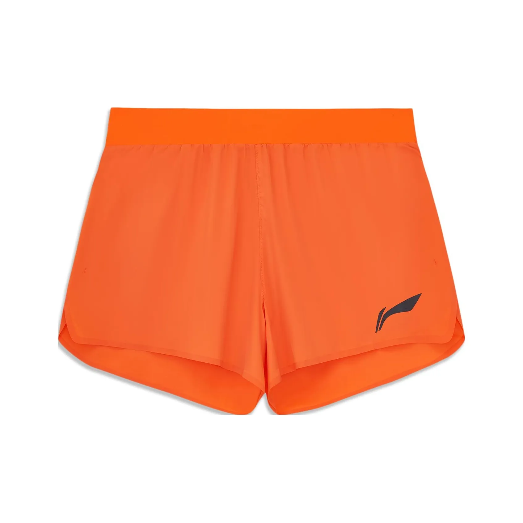 Спортивные шорты с подкладкой мужские ярко-оранжевые