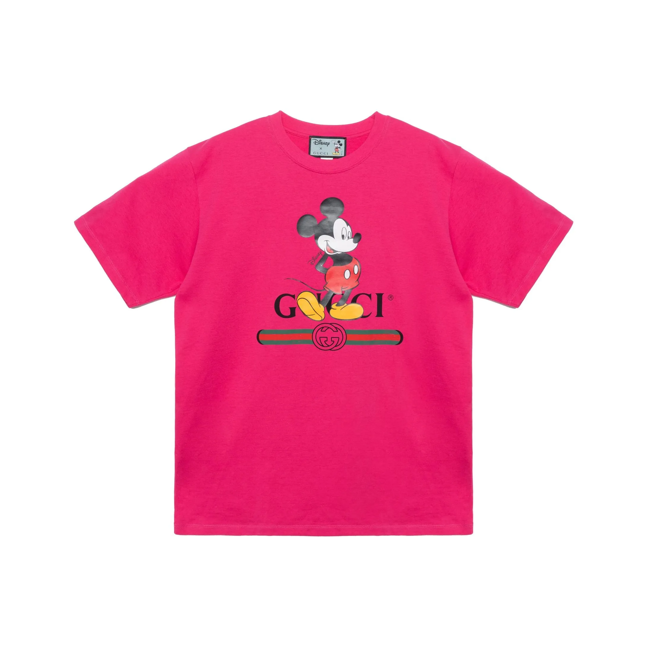 GUCCI X Disney Mickey Mouse T shirt Pink
