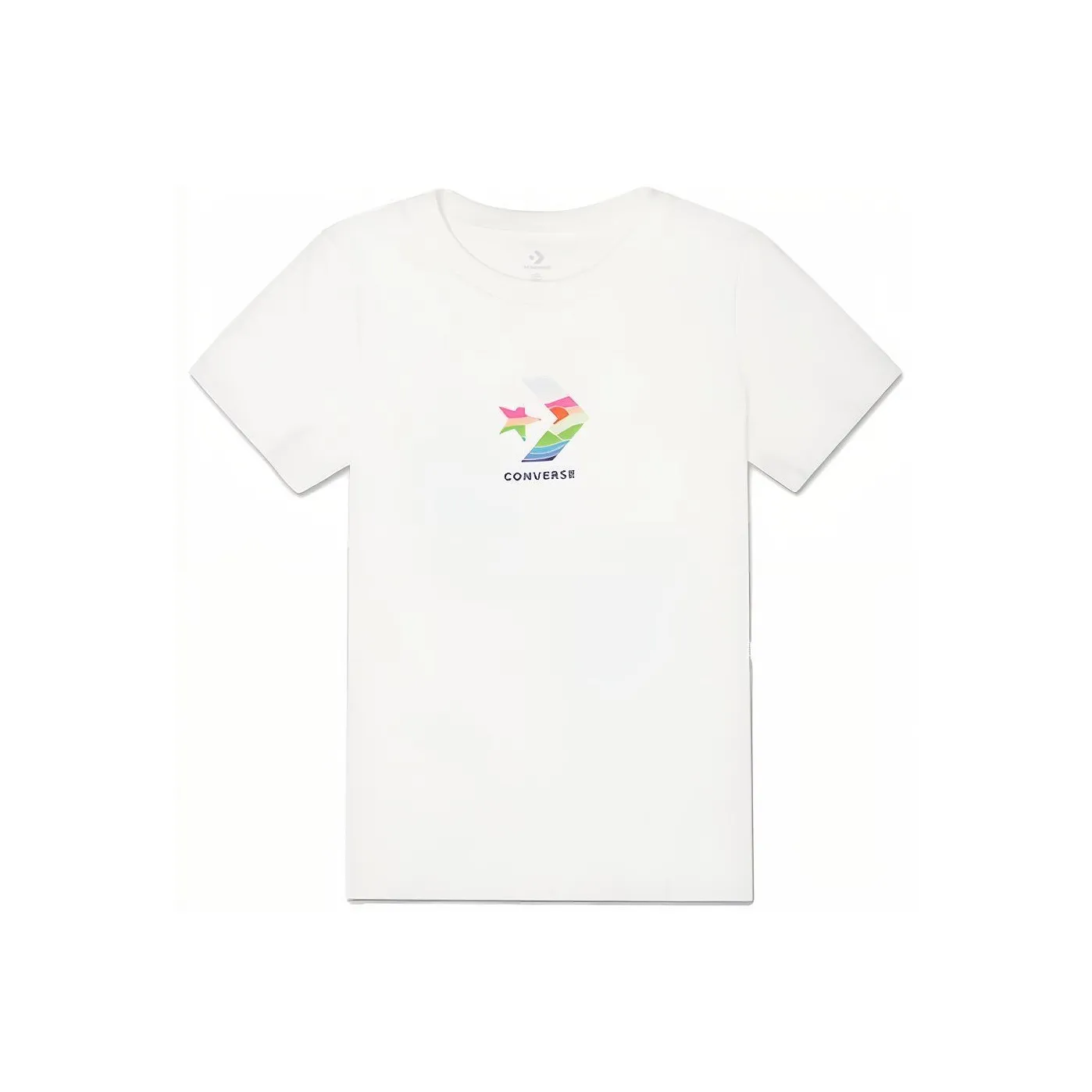 Конверс Комплект с короткими рукавами T-рубашка Женская Белая