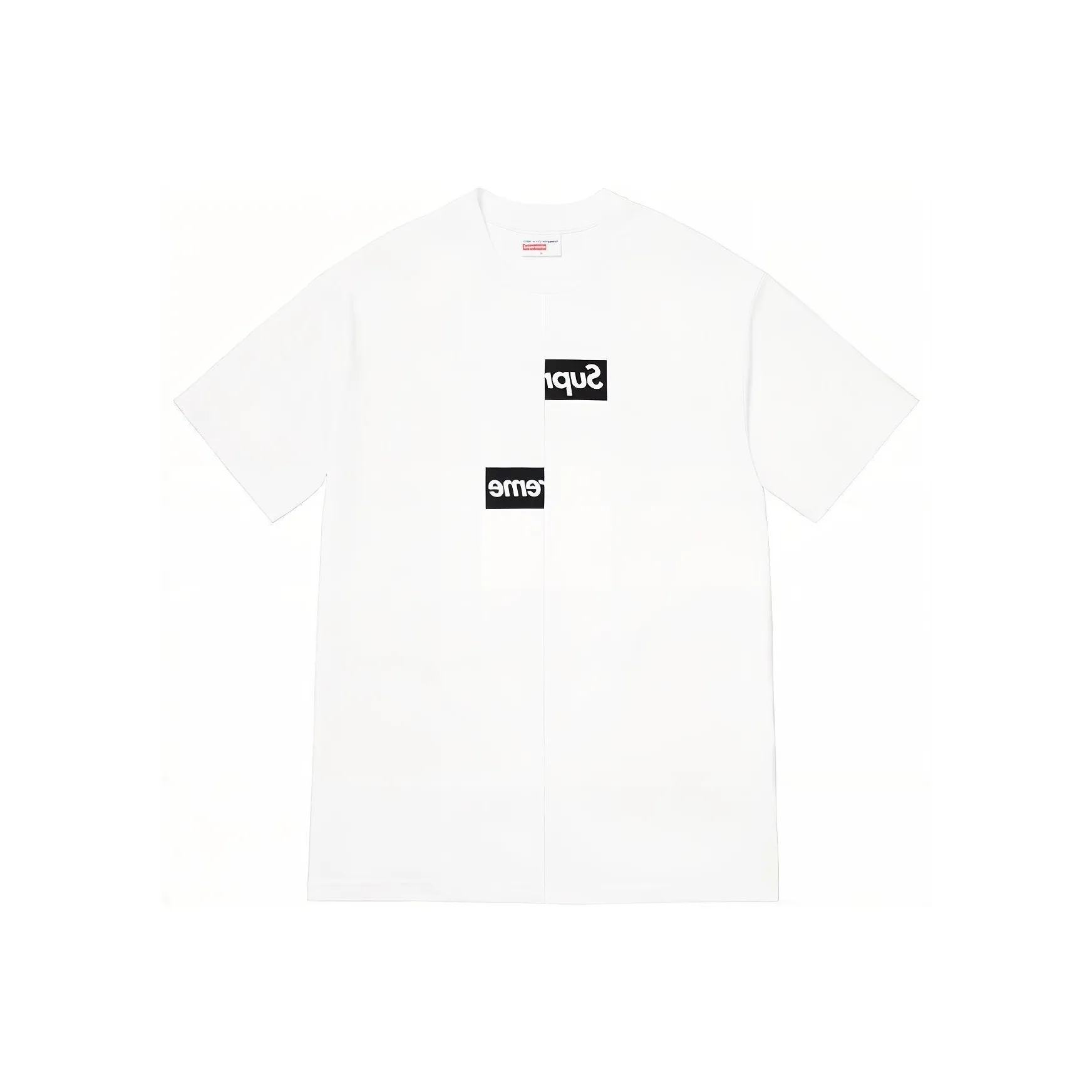 Supreme X Comme Des Garçons Shirt Split Box Logo T Shirt