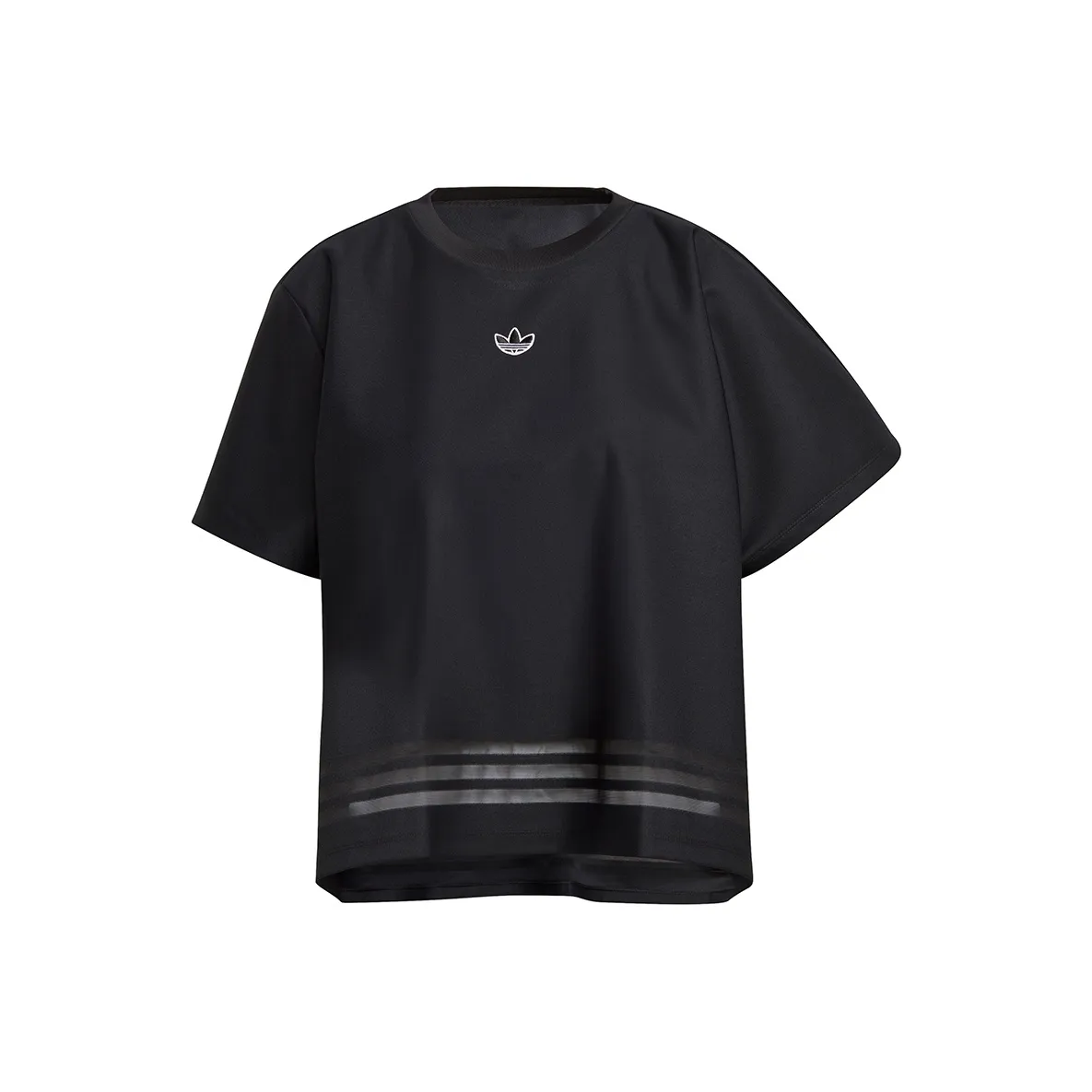 Adidas Originals Drop Shoulder Sleeve T Shirt Women's Black