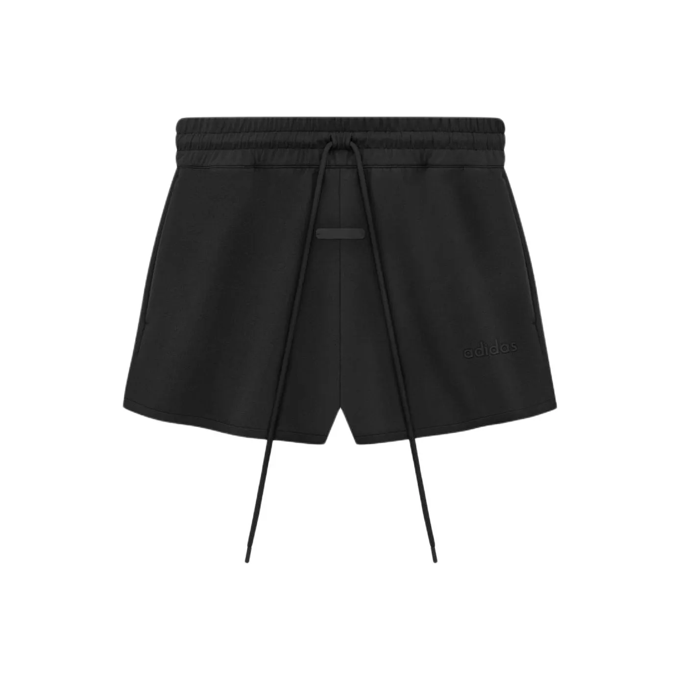 Fear Of God Athletics x Adidas SS24 Suede Fleece Short Casual Shorts Unisex Black Fear Of God Athletics x Adidas SS24 Замша Флис Короткие Повседневные Шорты Унисекс Черные