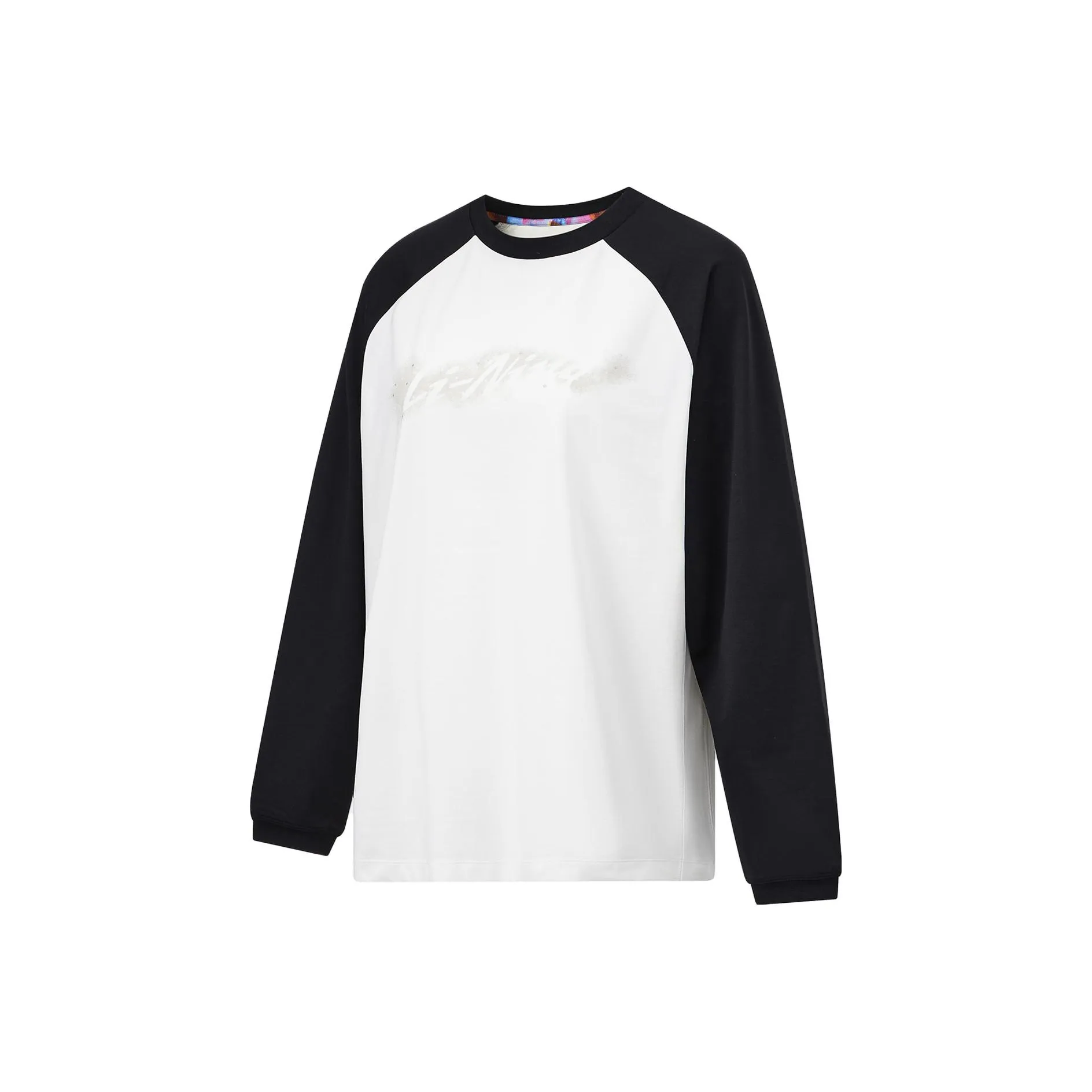 LiNing Fitness Series Raglan Sleeve Long Sleeved T Shirt Women's Ivory Black