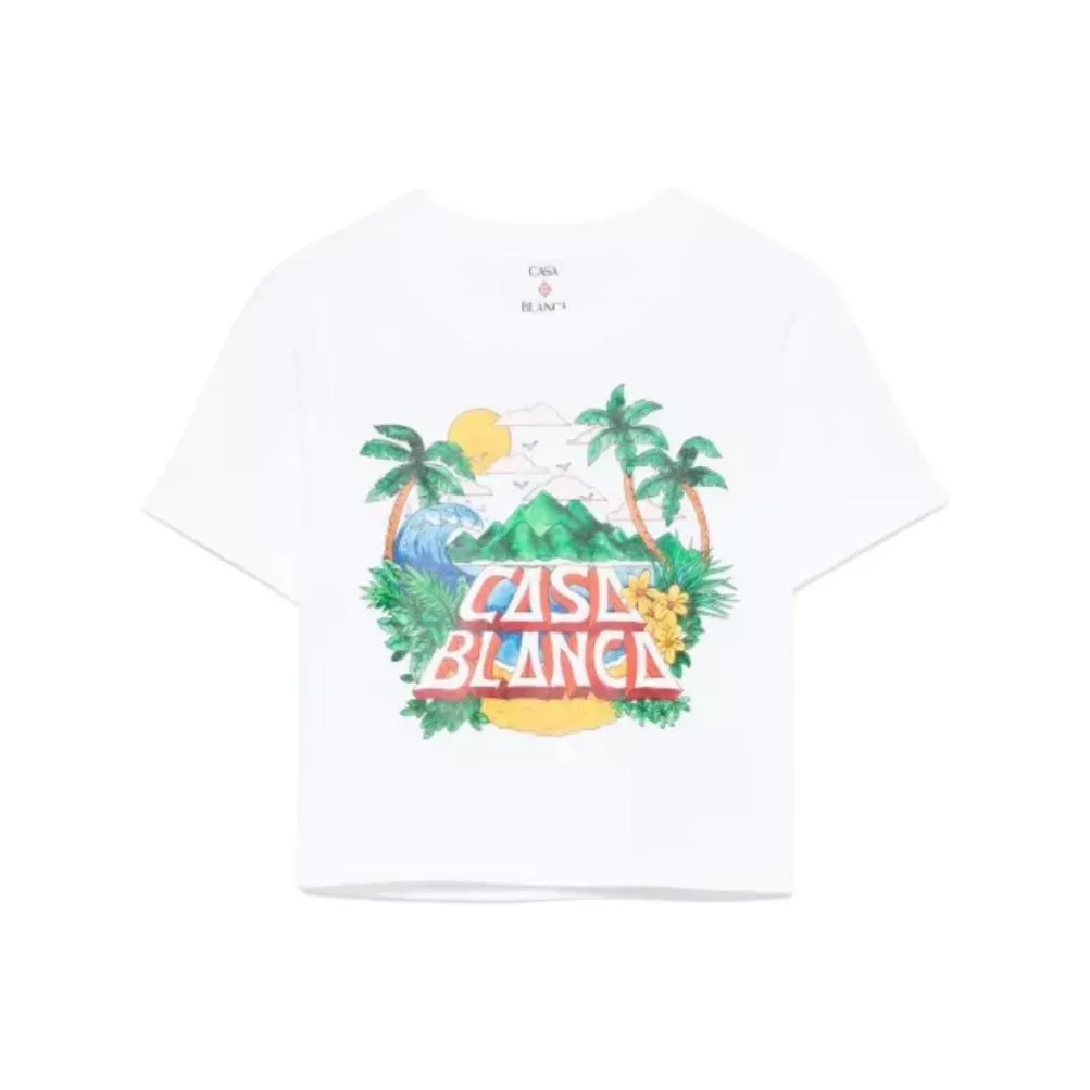 CASABLANCA Casa Beach Wave T shirt