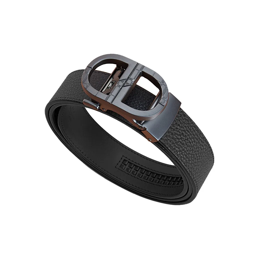 BANFU Ремни из натуральной коровьей кожи мужской черный ширина 3,5 см