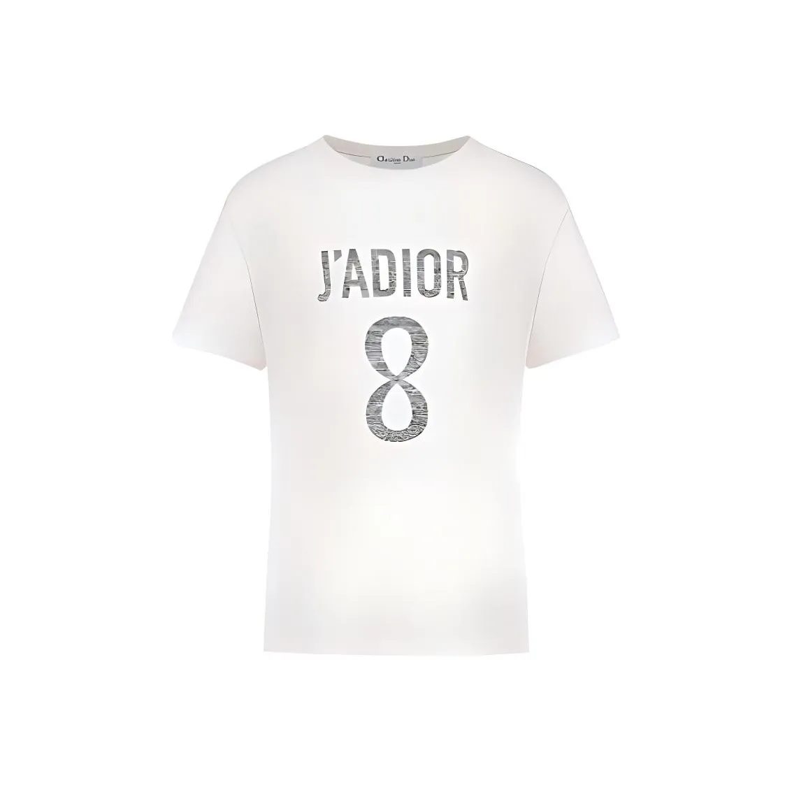 DIOR J'Adior 8 Letter Logo Print Crew Neck Short Sleeved T Shirt T Shirt Women's White