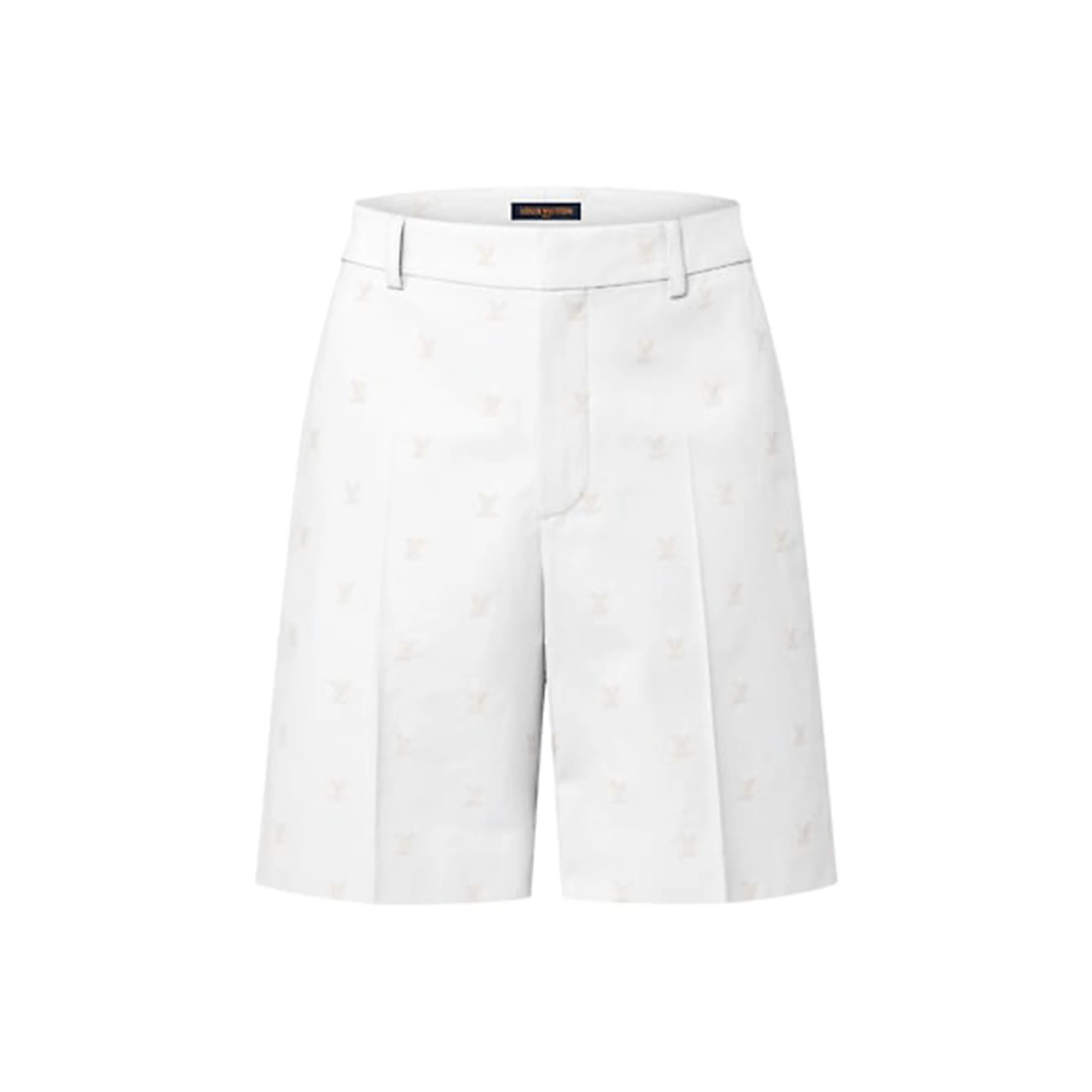 LOUIS VUITTON 1AFRQE Lv Blason Cotton Jacquard Chino Shorts