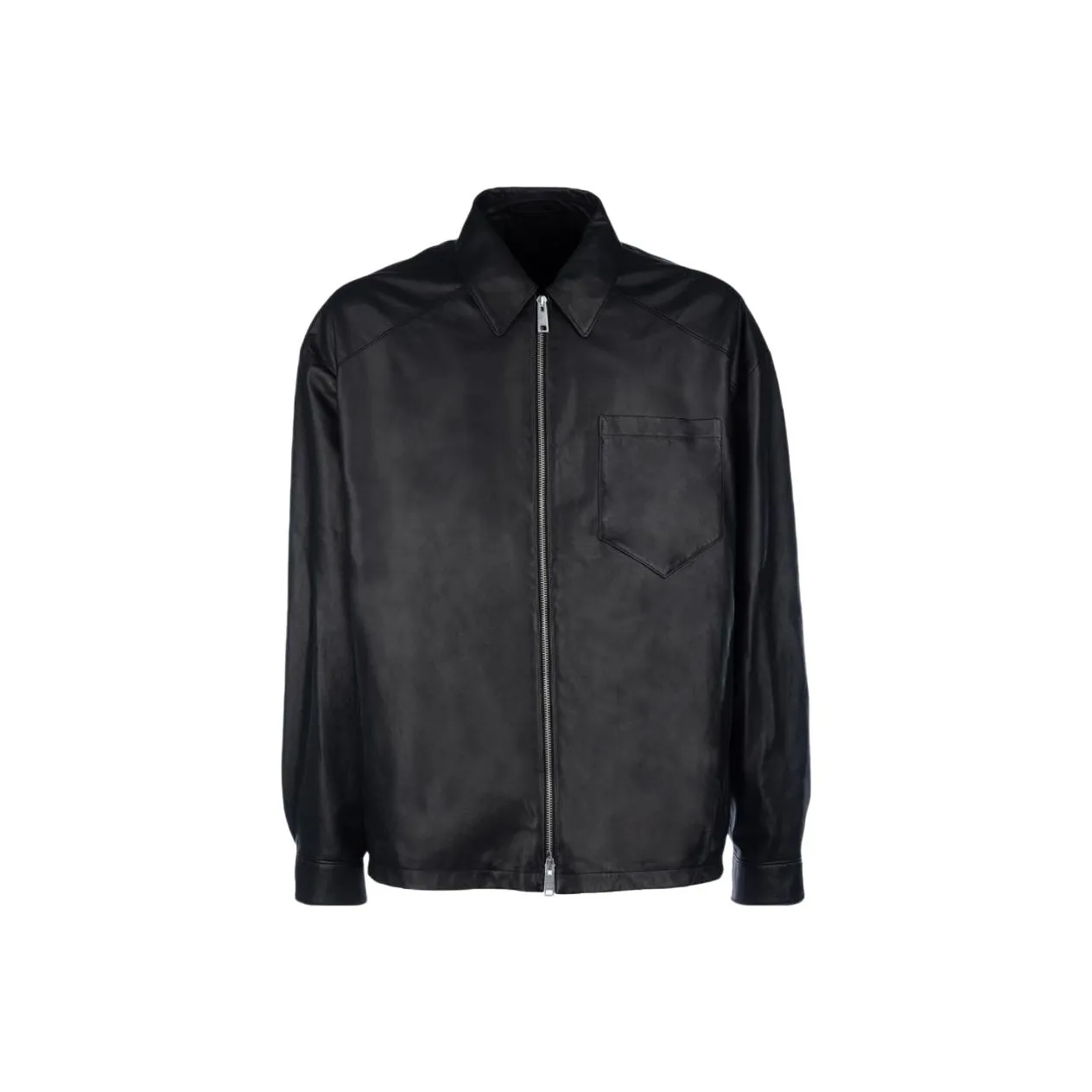 PRADA Zip Up Leather Jacket
