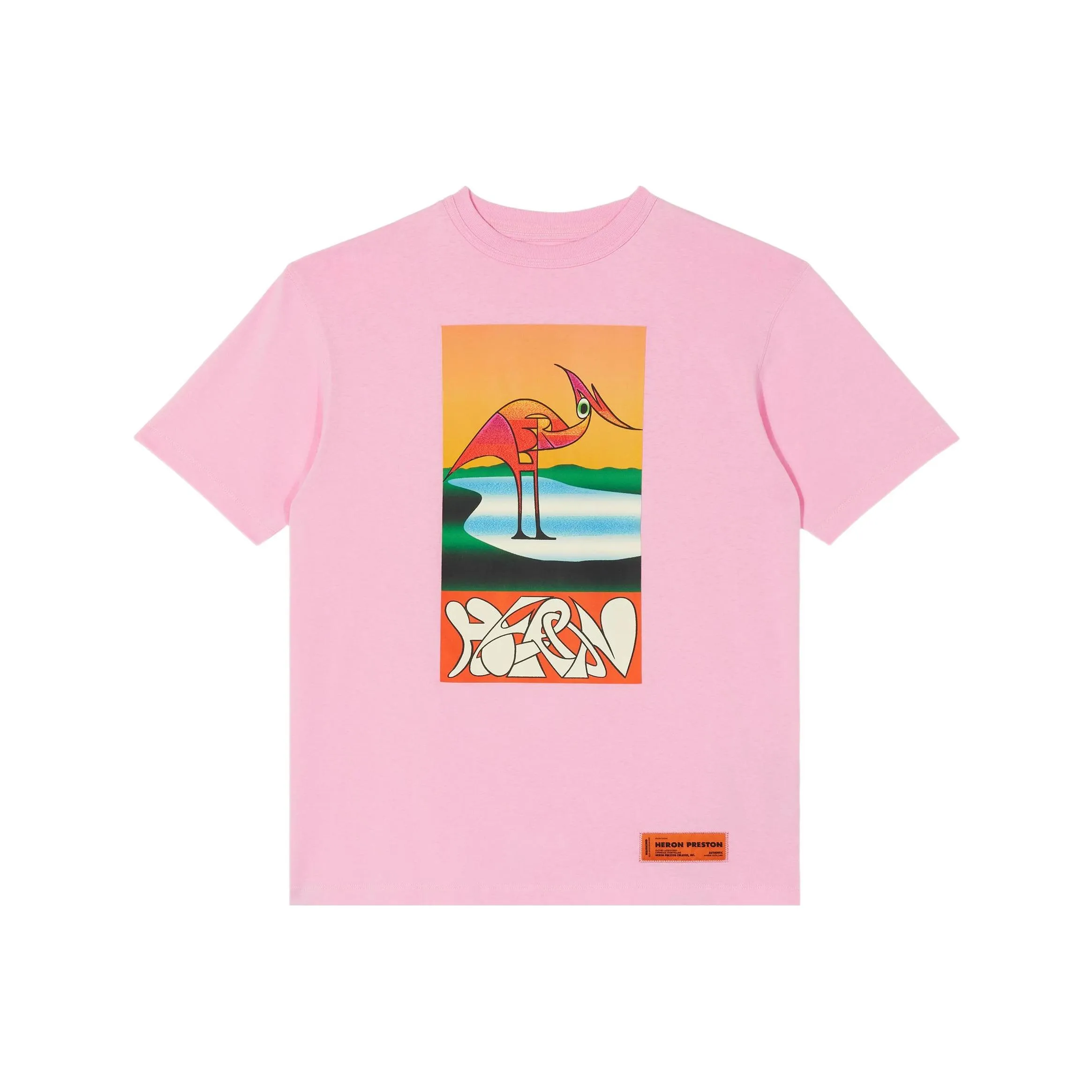 HERON PRESTON Heron Abstract T Shirt Multi