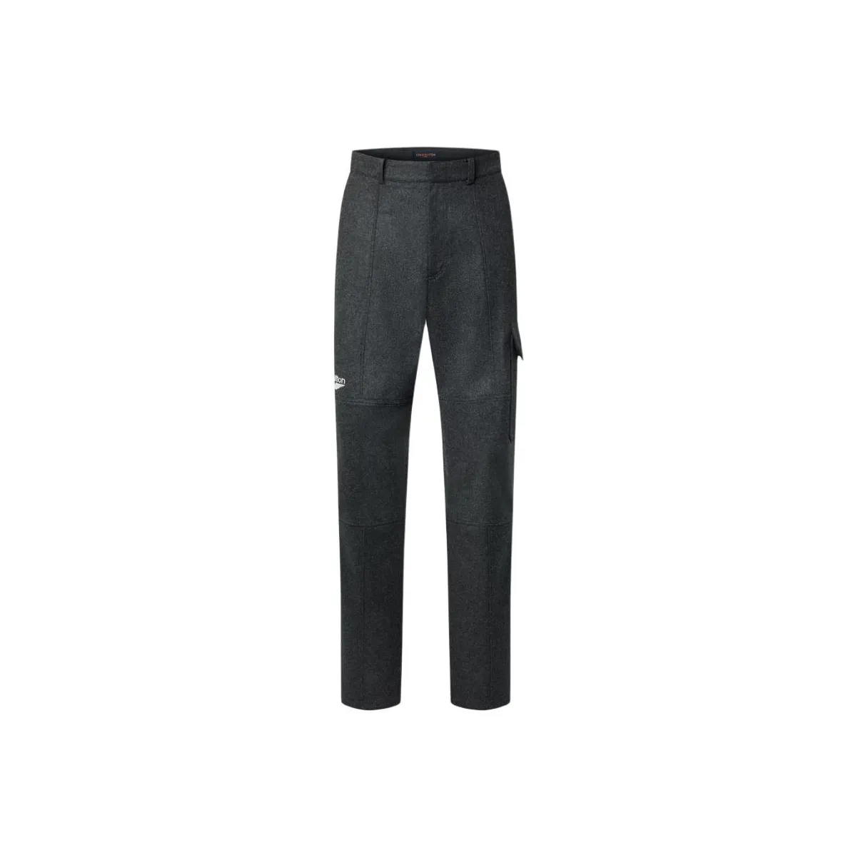 Lv Silk Cashmere And Wool Blend Double Face Cargo Pants