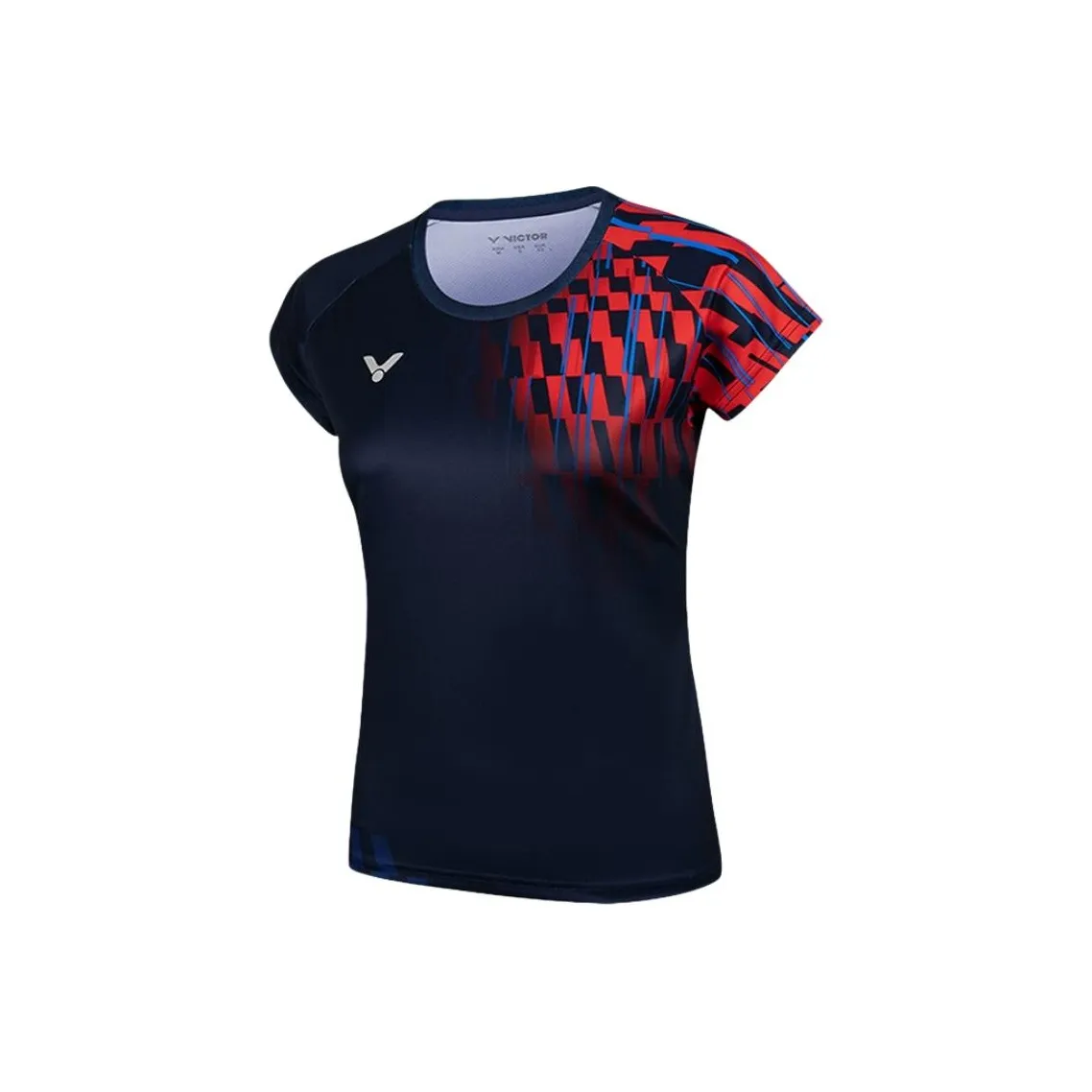 Victor T Рубашка Женская Черная Синяя Драгоценный камень