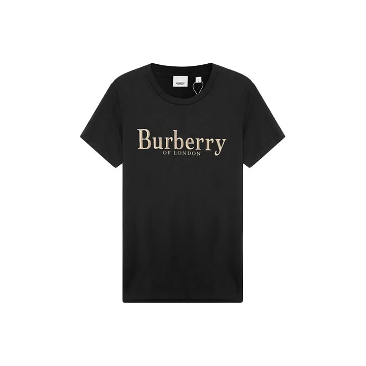 Burberry Drop Shoulder Sleeve T Shirt Women's Black