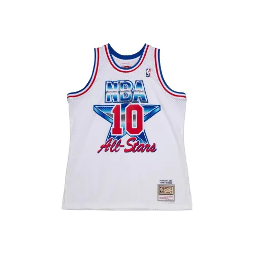Mitchell Ness Белая Мужская Баскетбольная Джерси