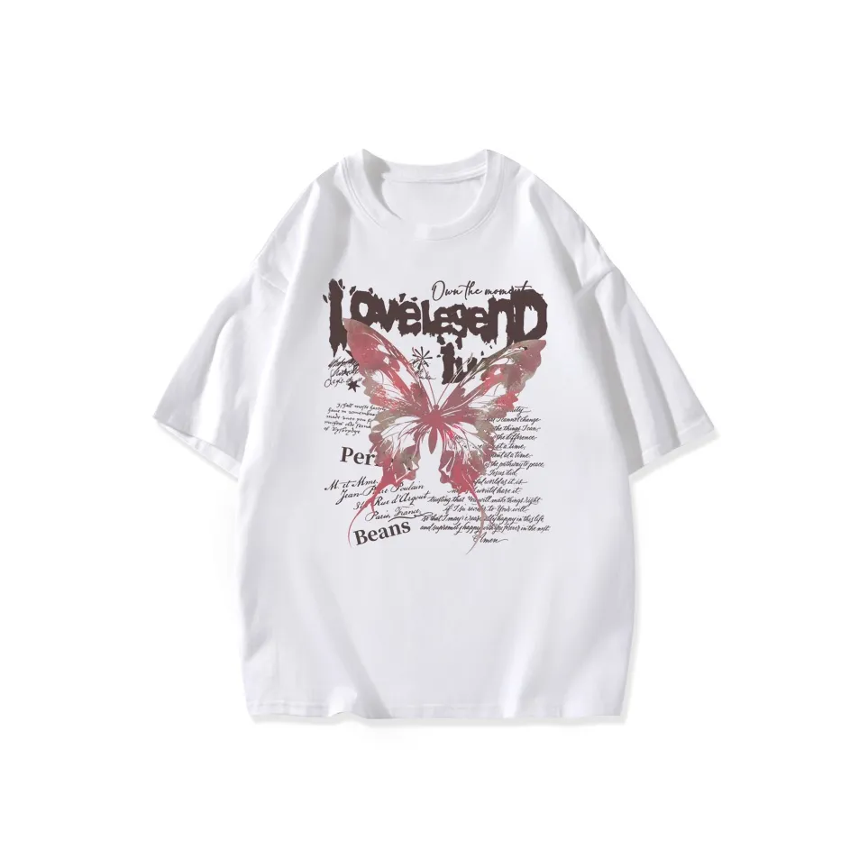 ILYOIL Drop Shoulder Sleeve T Shirt Unisex