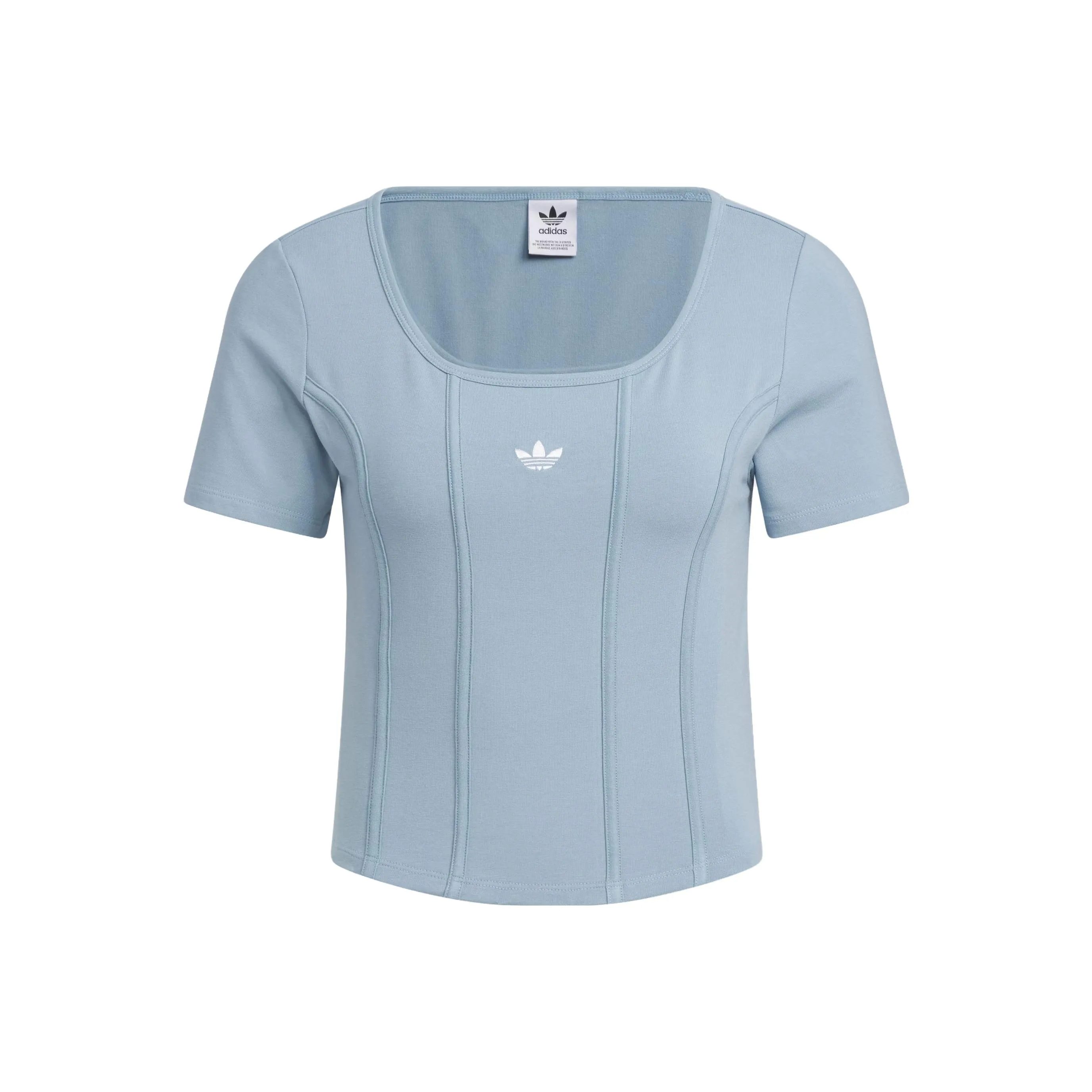 Adidas Originals Spice Girls Series Set in Sleeve T Shirt Women's Texture Blue