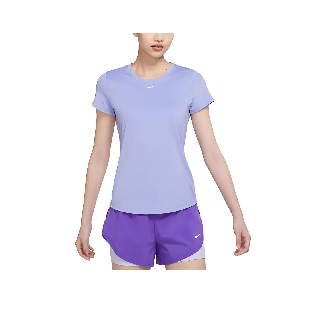 NIKE Фиолетовые Женские Футболки