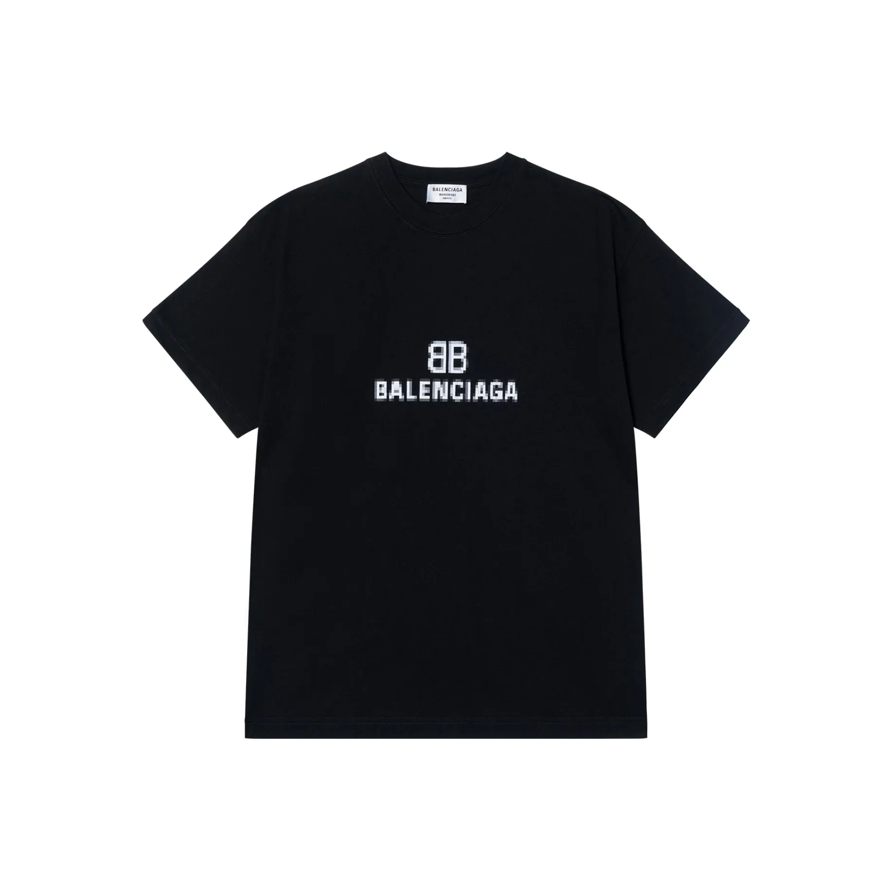 Balenciaga Women'ss Bb Pixel Medium Fit T shirt Black