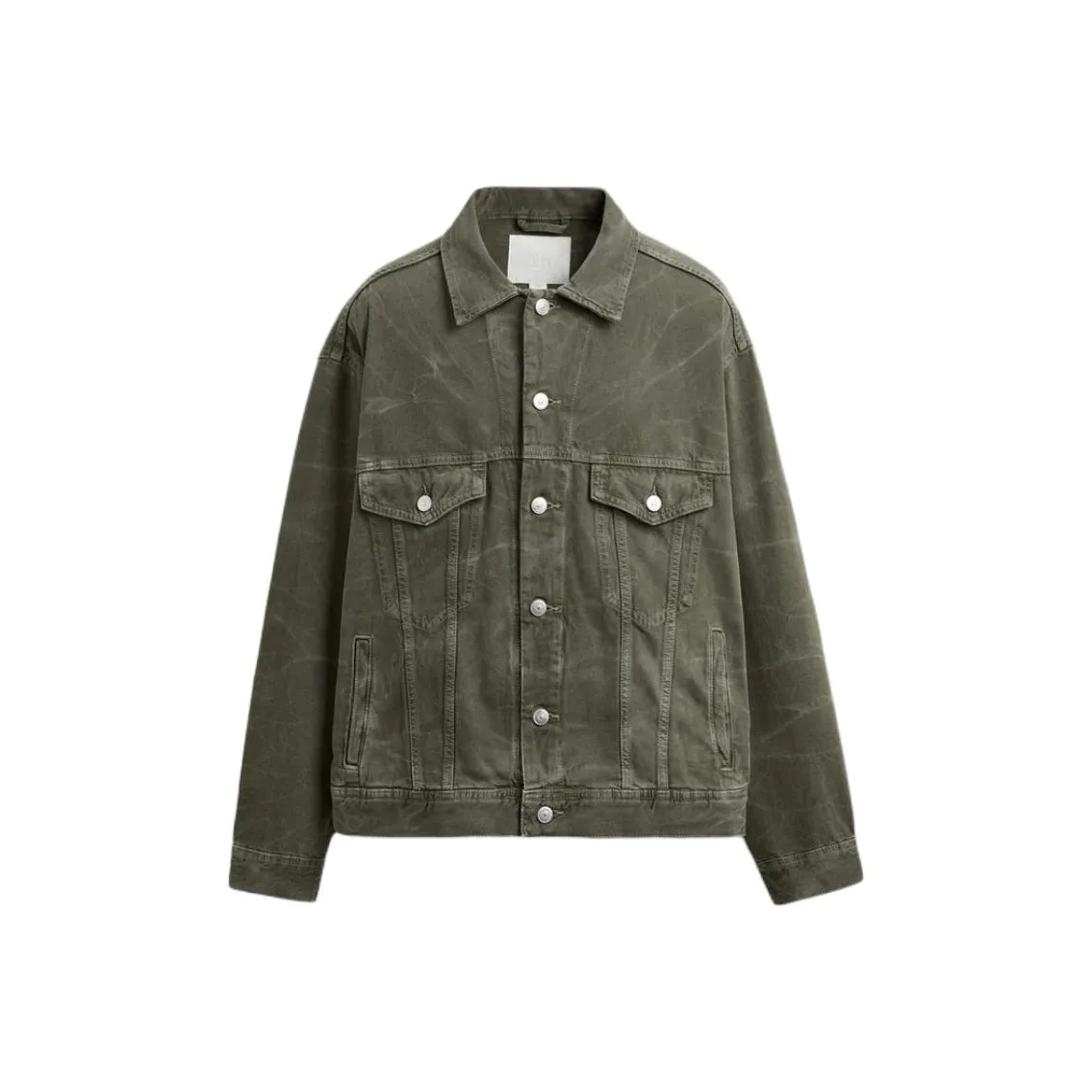 ZARA Denim Jackets Men's Khaki