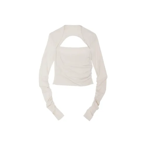 Helmut Lang Слоновая кость Женские Т-рубашки