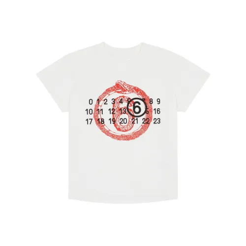 MM6 Maison Margiela Snake Year Limited Collection Белые Женские Рубашки T