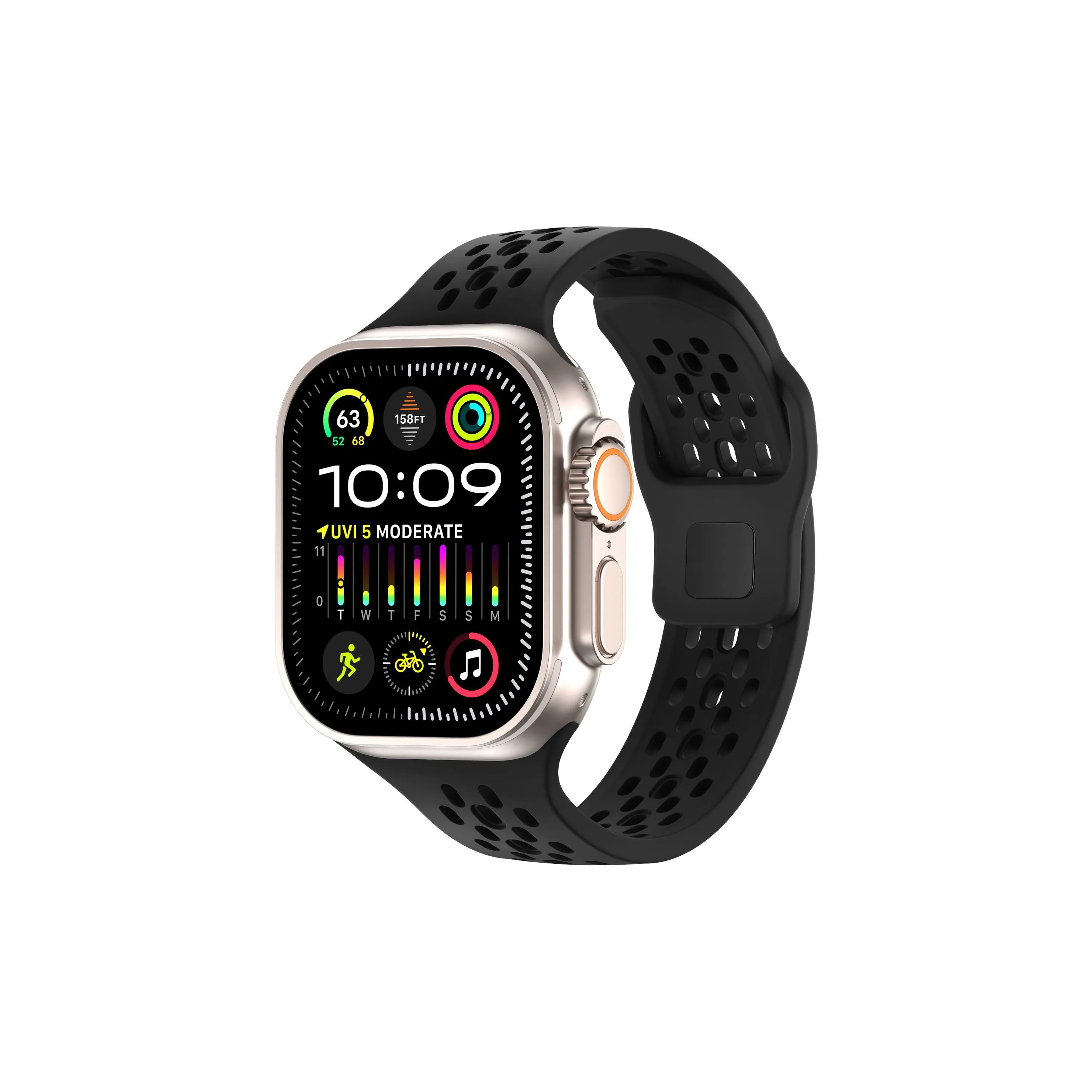 MUZHITIANKONG Strap Apple Compatibility Silicone Material