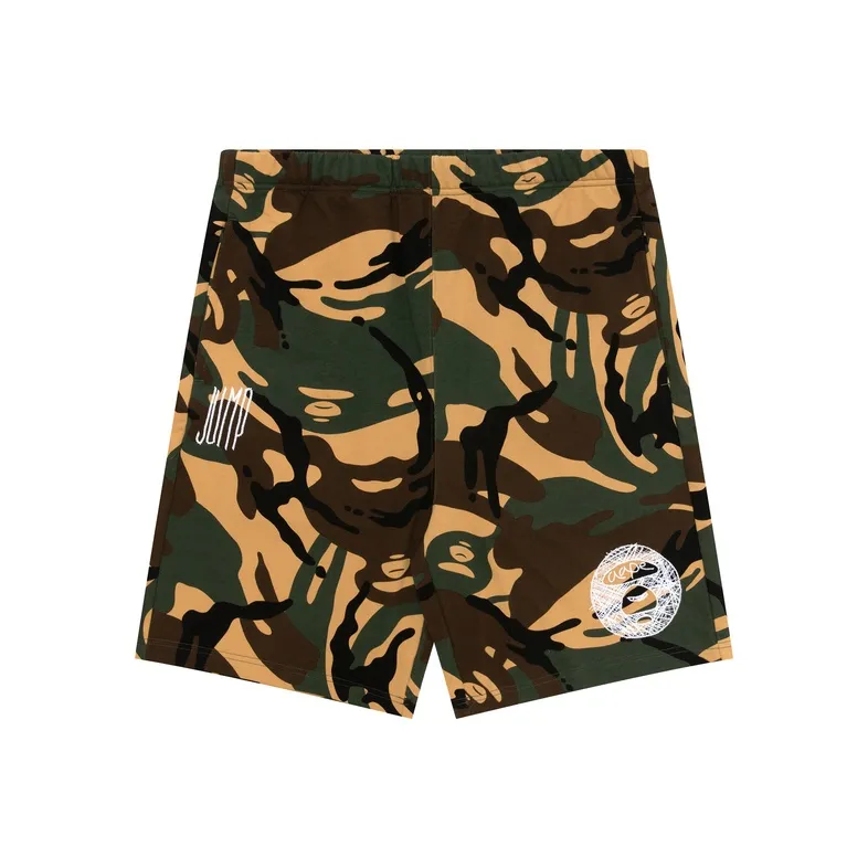 Aape Повседневные шорты Мужские Камуфляж Зеленый