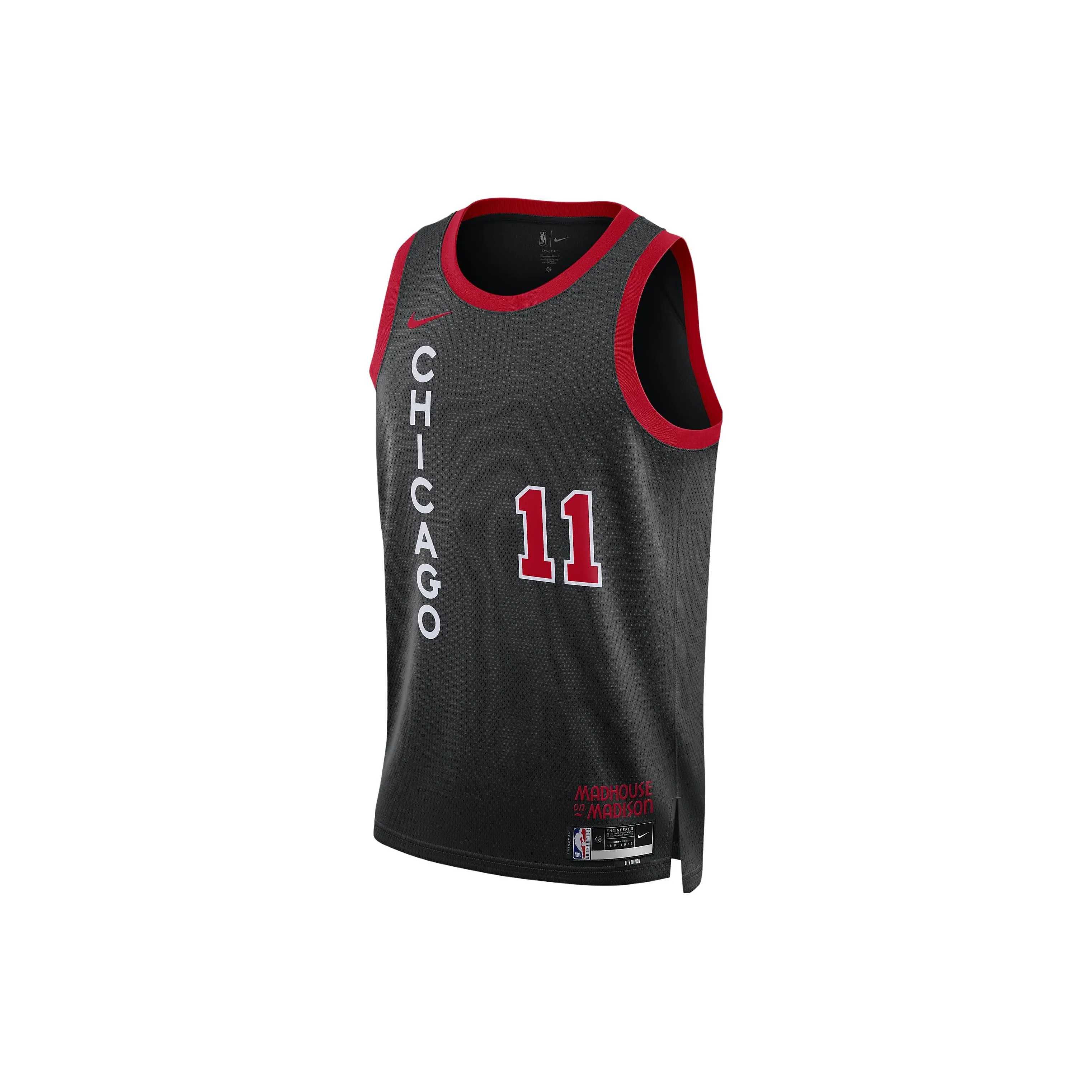 Nike Dri Fit NBA Swingman Jersey Basketball Jerseys 2023/24 Season Chicago Bulls DeMar DeRozan Size 11 Men's Black