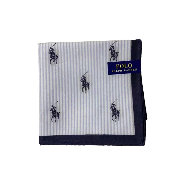 Шарфы из шелка Polo Ralph Lauren унисекс светлый синий