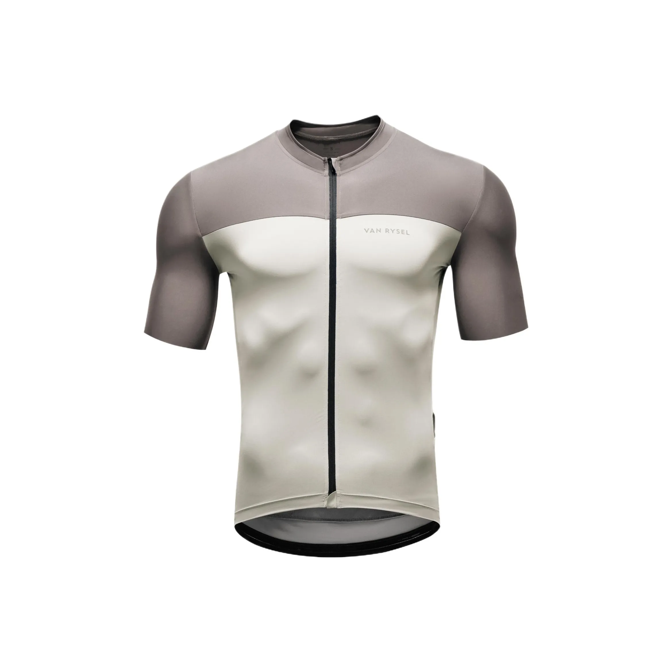 DECATHLON Велосипедная одежда Мужская Светло-белая Лаймово-серая