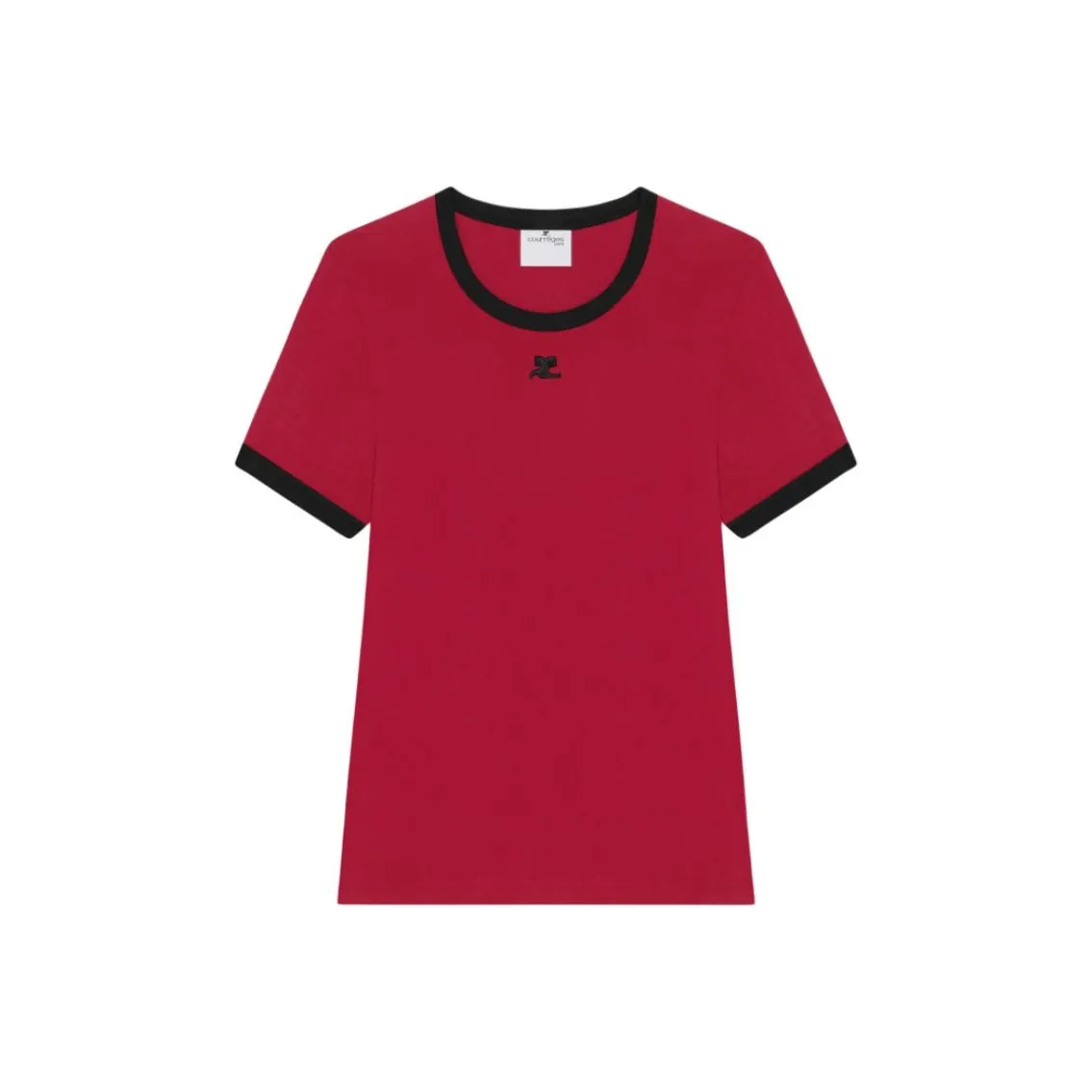 COURREGES Heritage Contrasted Trim T Shirt