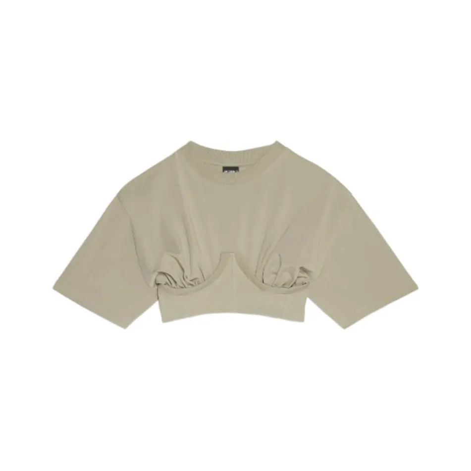 Jacquemus Стандартная T-рубашка Женская Светлый хаки Светлый хаки