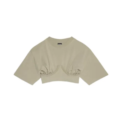 Jacquemus Светлый хаки/Светлый хаки Женские футболки