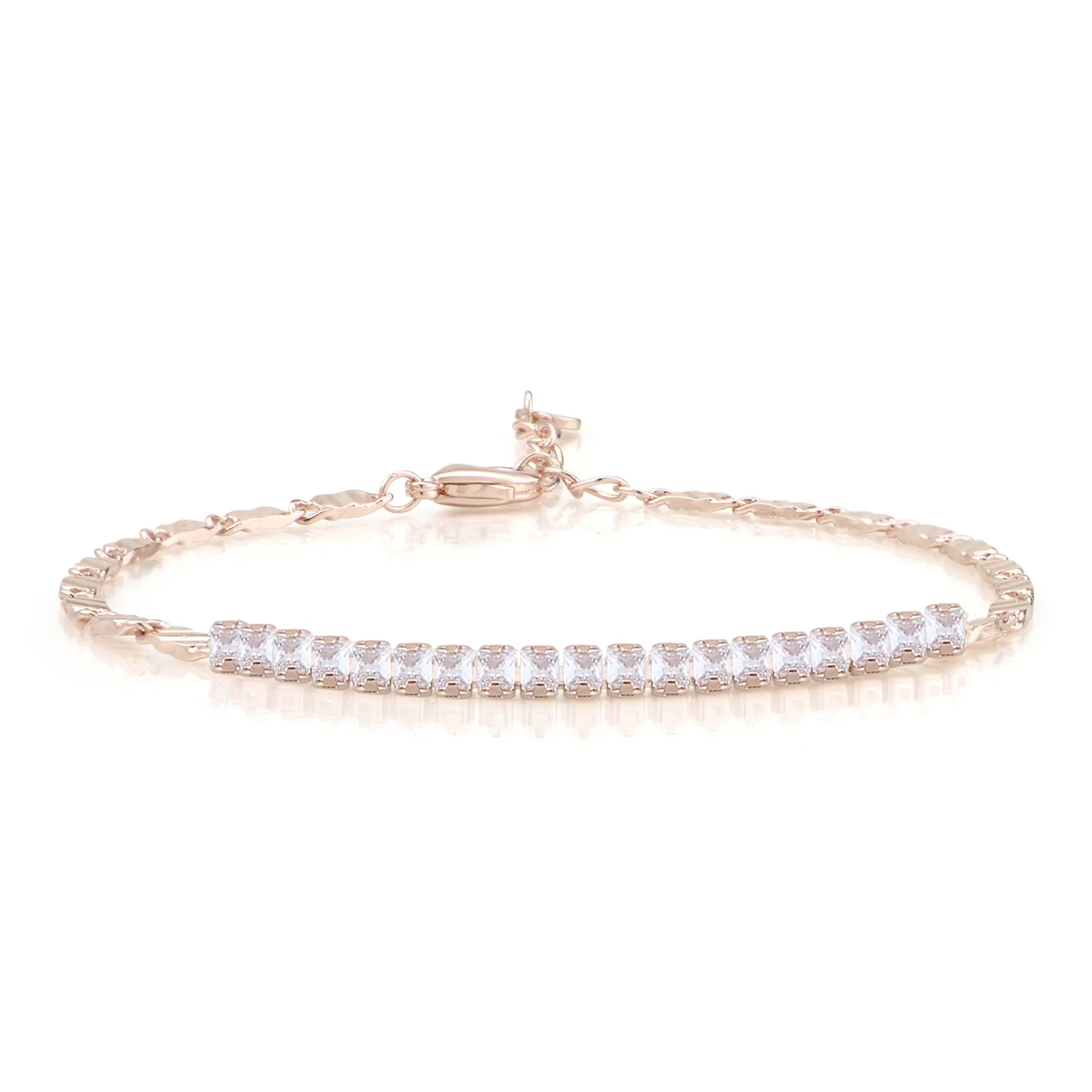 AJIDOU Браслеты с синтетическим кубическим цирконием женские