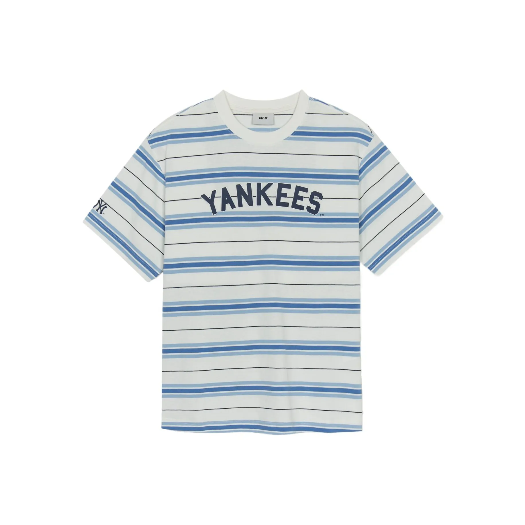 MLB New York Yankees Overfit Regular T Shirt Women's Cream