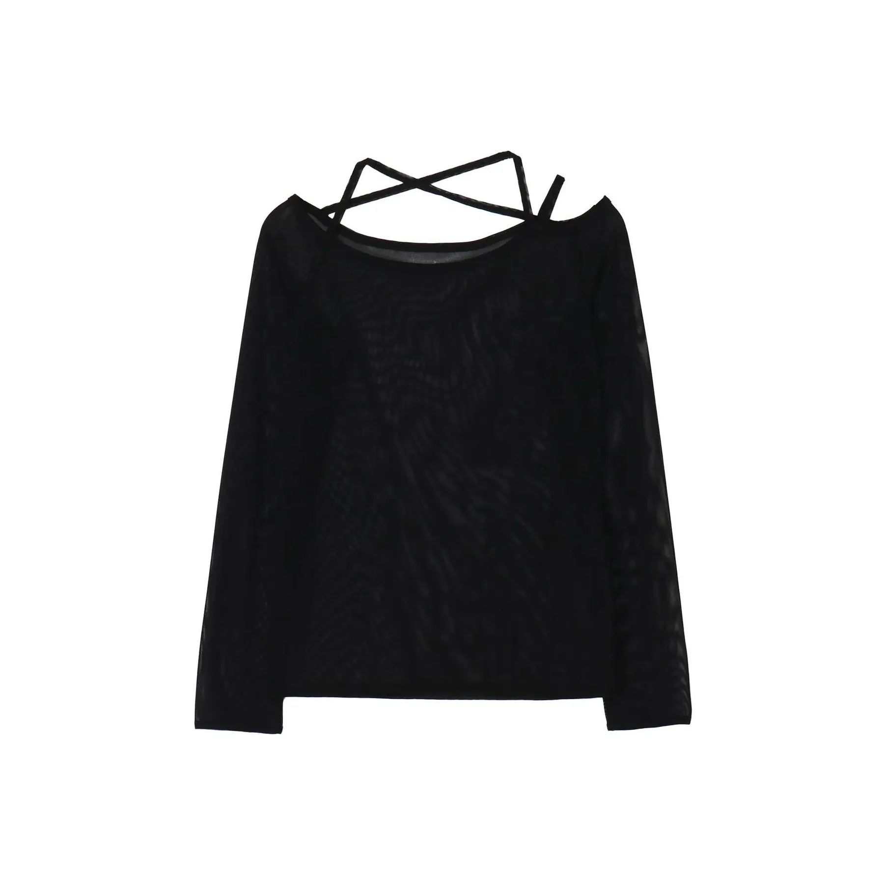 Yohji Yamamoto Solid Color Comfortable Versatile Long Sleeved T Shirt Women's Black