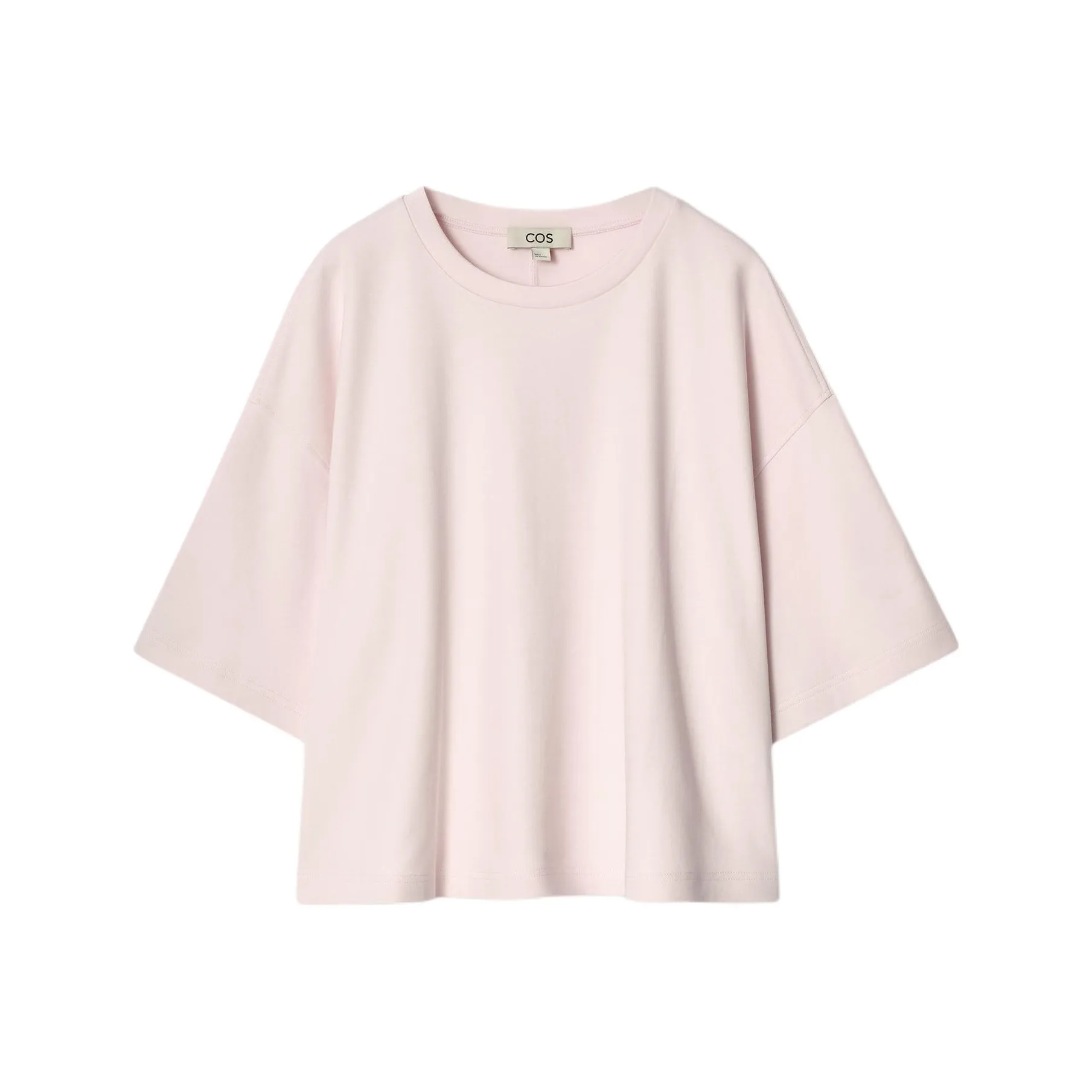 COS Drop Shoulder Sleeve T Shirt Women's Pink