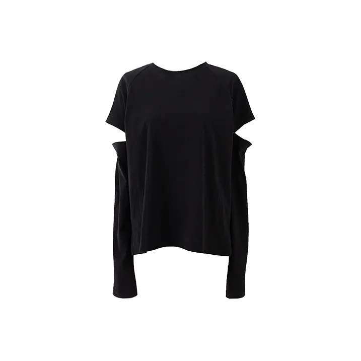 SOON FLOWER T-рубашка Женская Черная