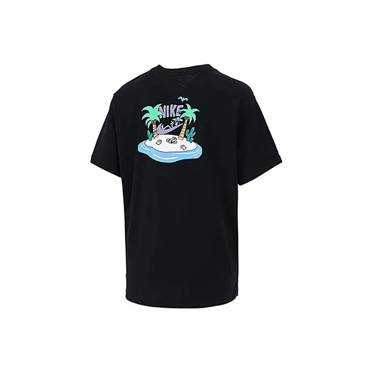Nike Drop Shoulder Sleeve T Shirt Women's Black