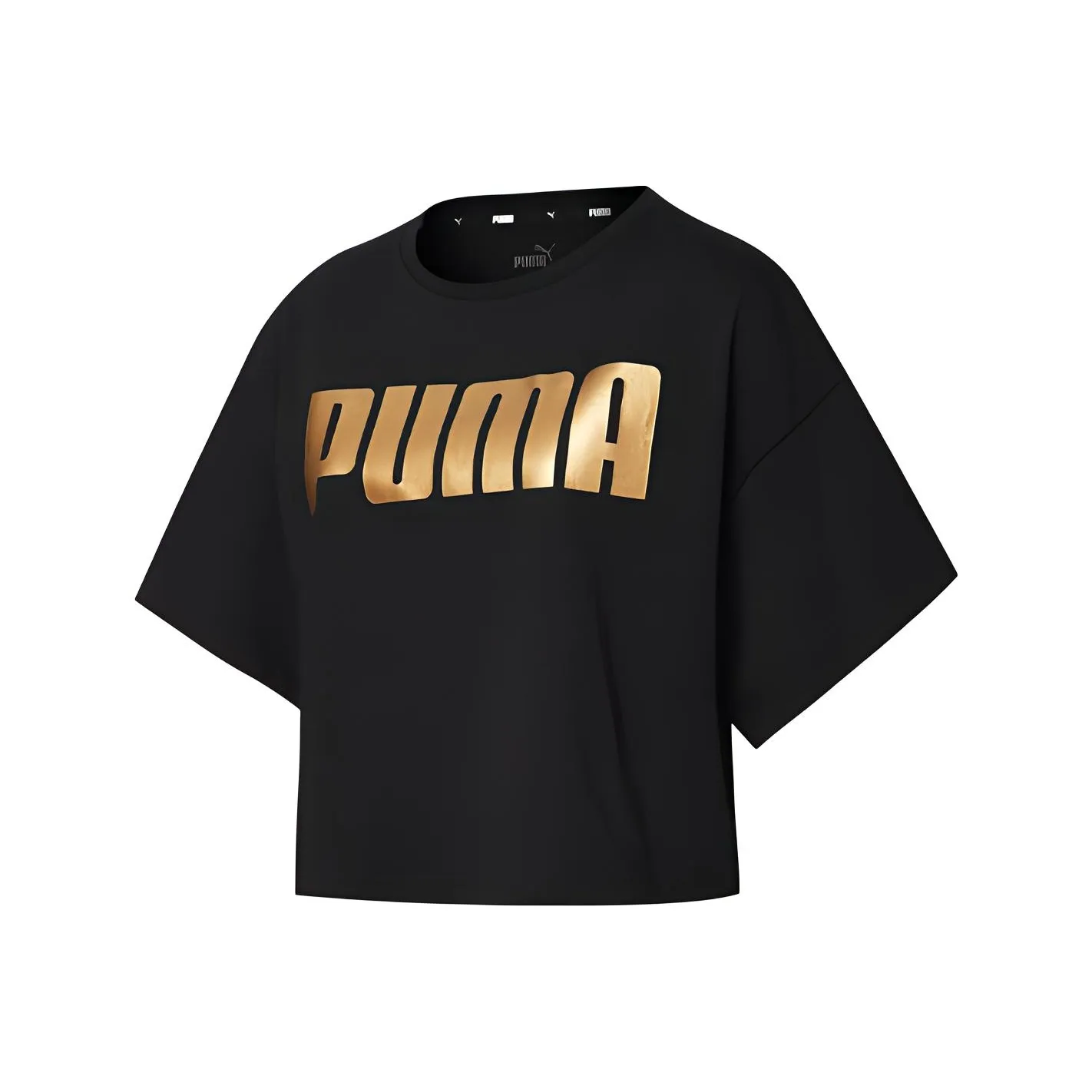 PUMA Черный Золотой Женские Футболки