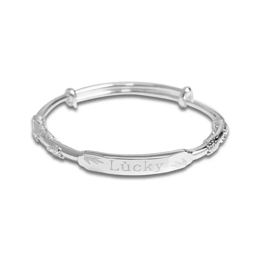 Hui Xuan Charm 999 Fine Silver Bangles Women's
