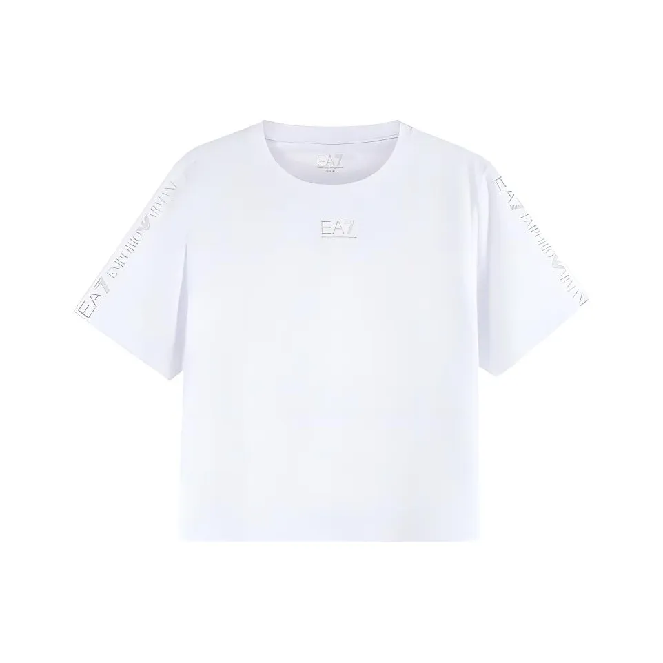 EMPORIO ARMANI EA7 SS23 T Рубашка Женская Белая