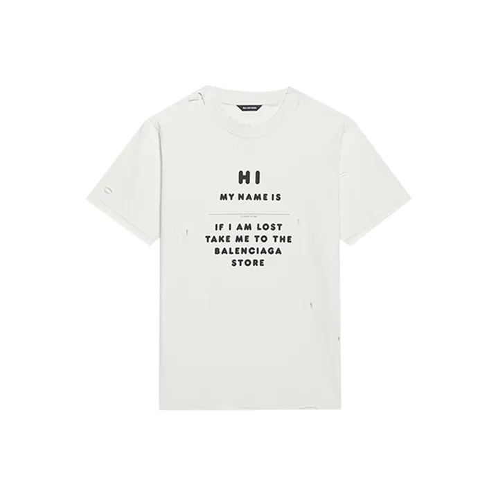 Balenciaga FW21 T-рубашка Женская Белая