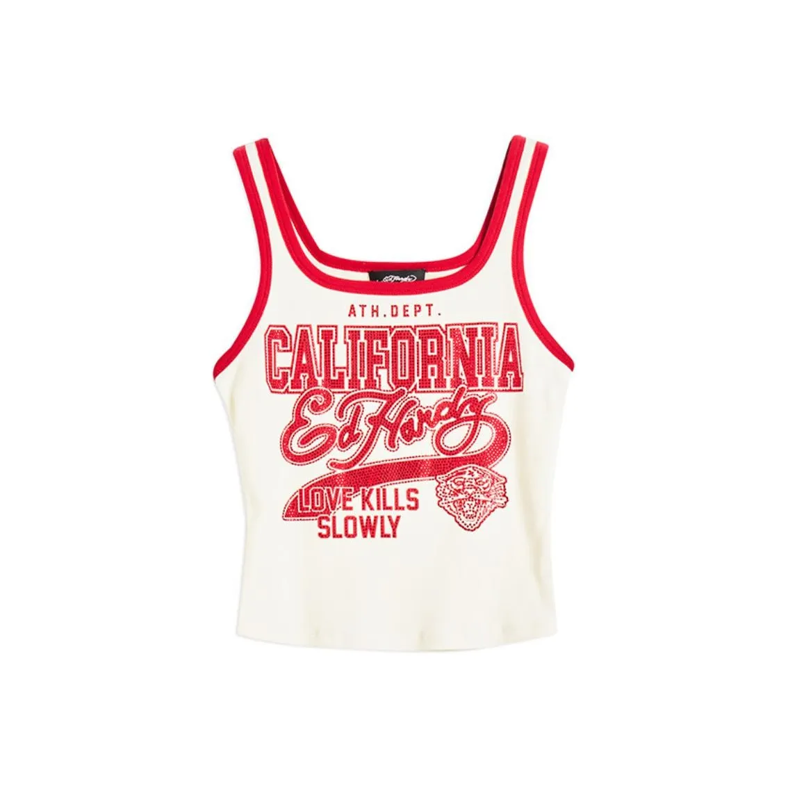 Ed Hardy SS24 Майка Женская Айвори Белый