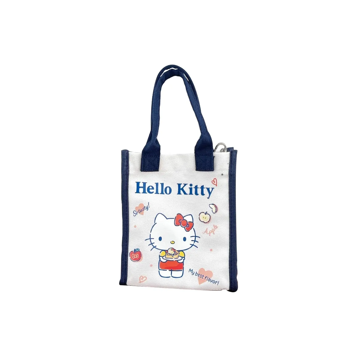 Sanrio HELLO KITTY collaboration Hello Kitty Хлопок Одно плечо Сумка Женская Экрю