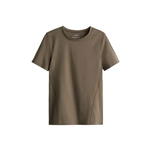 H&M Темно-бежевые женские футболки