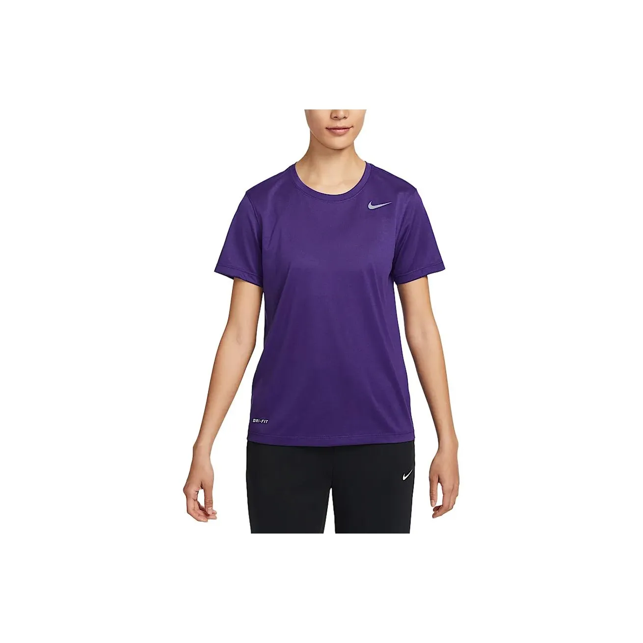 Nike Dri Fit Стандартная футболка Женская Садовый фиолетовый