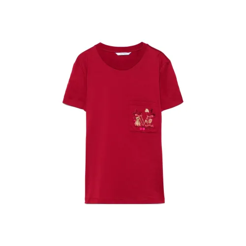 MaxMara Женские Рубашки T Алого цвета