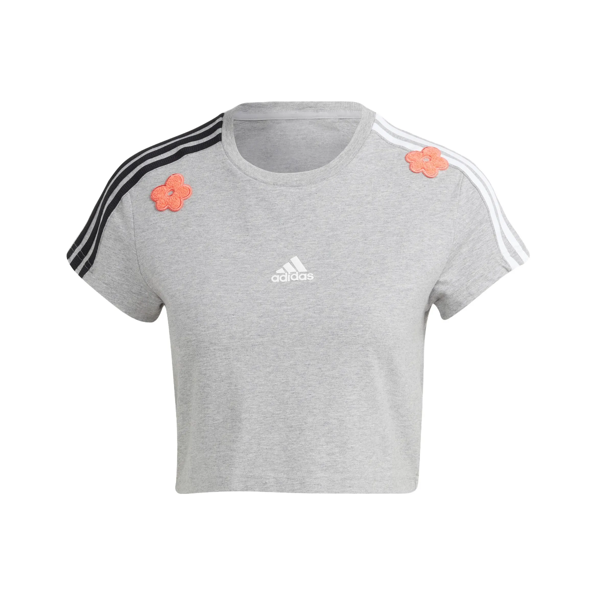 Adidas Средний вересковый серый Женские короткие топы