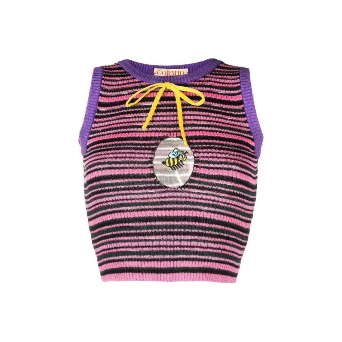 CORMIO Gloria Striped Knitted Top