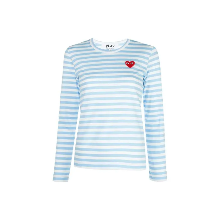 CDG Play Светло-голубой белый Женские футболки